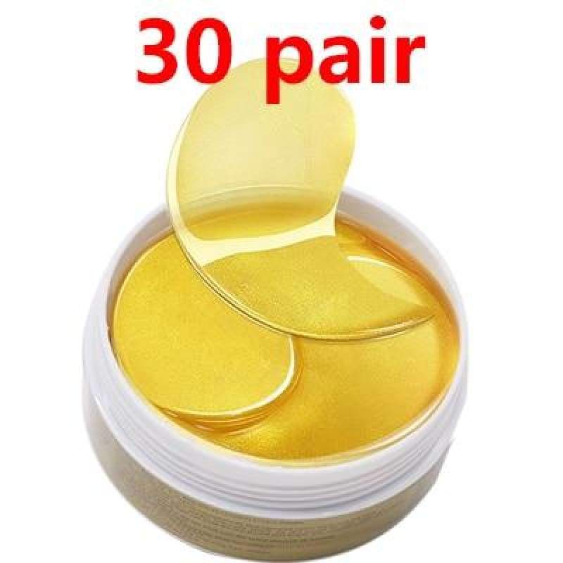 24K Crystal Collagen Gold Powder Eye Mask Style 1 30Pair Cremes