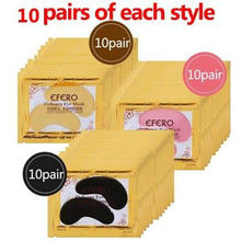 Load image into Gallery viewer, 24K Crystal Collagen Gold Powder Eye Mask Style 10 30Pair Cremes