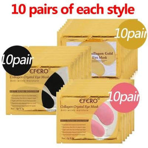 24K Crystal Collagen Gold Powder Eye Mask Style 11 30Pair Cremes