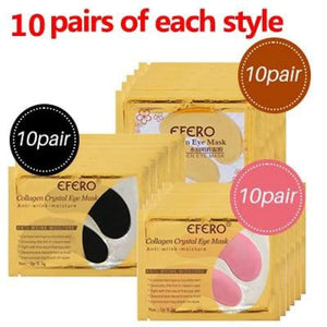 24K Crystal Collagen Gold Powder Eye Mask Style 12 30Pair Cremes