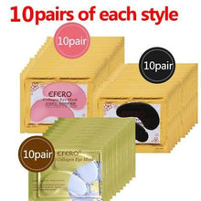 Load image into Gallery viewer, 24K Crystal Collagen Gold Powder Eye Mask Style 14 30Pair Cremes