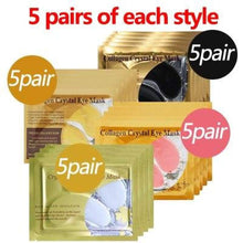 Load image into Gallery viewer, 24K Crystal Collagen Gold Powder Eye Mask Style 17 20Pair Cremes