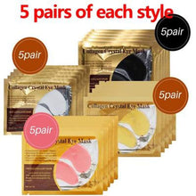 Load image into Gallery viewer, 24K Crystal Collagen Gold Powder Eye Mask Style 18 20Pair Cremes