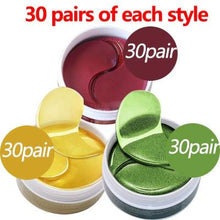 Load image into Gallery viewer, 24K Crystal Collagen Gold Powder Eye Mask Style 19 90Pair Cremes
