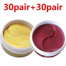 Load image into Gallery viewer, 24K Crystal Collagen Gold Powder Eye Mask Style 8 60Pair Cremes