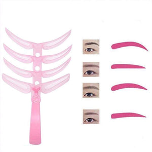 4-Pieces Professional Eyebrow Stencil Eyebrow Stencils