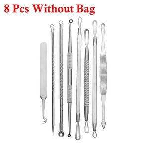 7 Piece Blackhead Remover Tool-Set 8 Pcs Without Bag Face Skin Care Tools