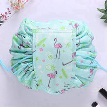 Load image into Gallery viewer, Magic Pouch - Cosmetic Travel Bag Mint Flamingo Cosmetic Accessories
