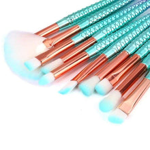 Load image into Gallery viewer, Mermaid Brush Set (11 Piece) Makeup Brushes