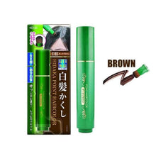 Load image into Gallery viewer, Natural Herb White Hair Cover Pen Made in Japan BROWN hair colour