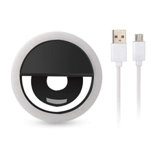Load image into Gallery viewer, Portable Selfie Ring Light Black Photographic Lighting