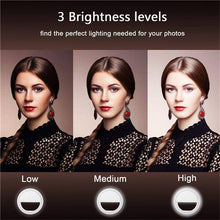 Load image into Gallery viewer, Portable Selfie Ring Light Photographic Lighting