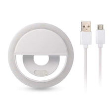 Load image into Gallery viewer, Portable Selfie Ring Light WHITE Photographic Lighting