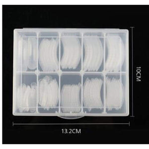 ROSALIND 120PCS/BOX Quick Building Mold Tips False Nails Nail Art Transparent Extension Builder UV Poly Gel Mold N5300