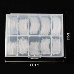 ROSALIND 120PCS/BOX Quick Building Mold Tips False Nails Nail Art Transparent Extension Builder UV Poly Gel Mold