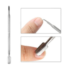 Load image into Gallery viewer, ROSALIND Stainless Steel Cuticle remover Pusher Dead Skin Pedicure rub for nails art manicure stamping gel pusher Light Green