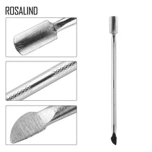 Load image into Gallery viewer, ROSALIND Stainless Steel Cuticle remover Pusher Dead Skin Pedicure rub for nails art manicure stamping gel pusher