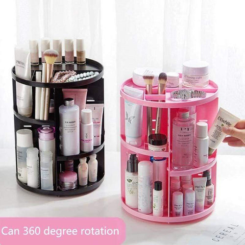 Rotating Makeup Organizer Storage Boxes & Bins